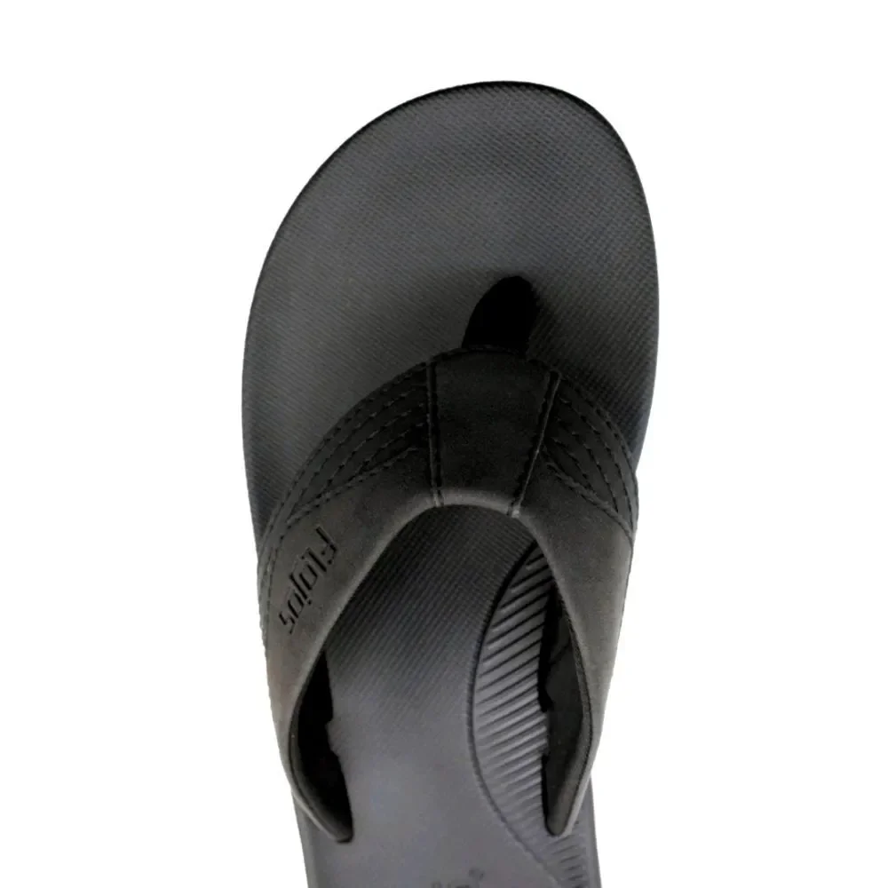 Flojos Men's 10 Memory Foam Flip Flop MEMEX Footbed Arch Support Black NWT - Picture 6 of 10